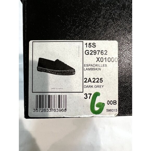 Chanel Lambskin Espadrilles in Dark Grey - Picture 7 of 9